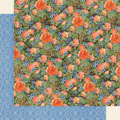 Graphic 45 Little Women:  Full Bloom 12x12 DS Paper (1 Sheet)