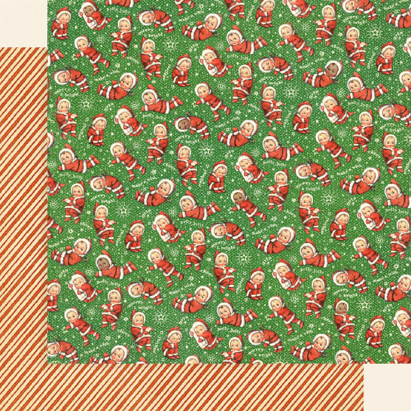 Graphic 45 Christmas Magic: Santa's Little Helper 12x12 DS Paper (1 Sheet)