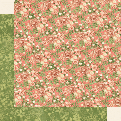 Graphic 45 Garden Goddess: Fields of Flower 12x12 DS Paper (1 Sheet)