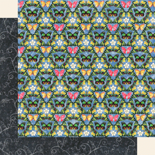 Graphic 45 Flutter: Iridescent 12x12 DS Paper (1 Sheet)