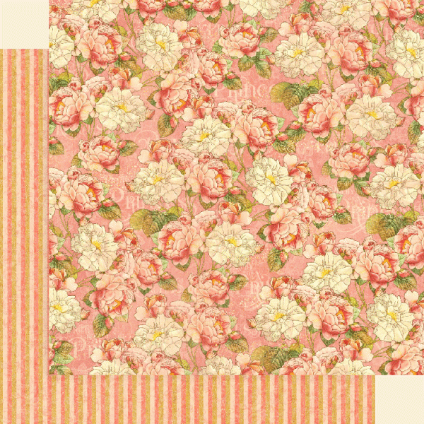 Graphic 45 Princess: Roses for Royalty 12x12 DS Paper (1 Sheet)