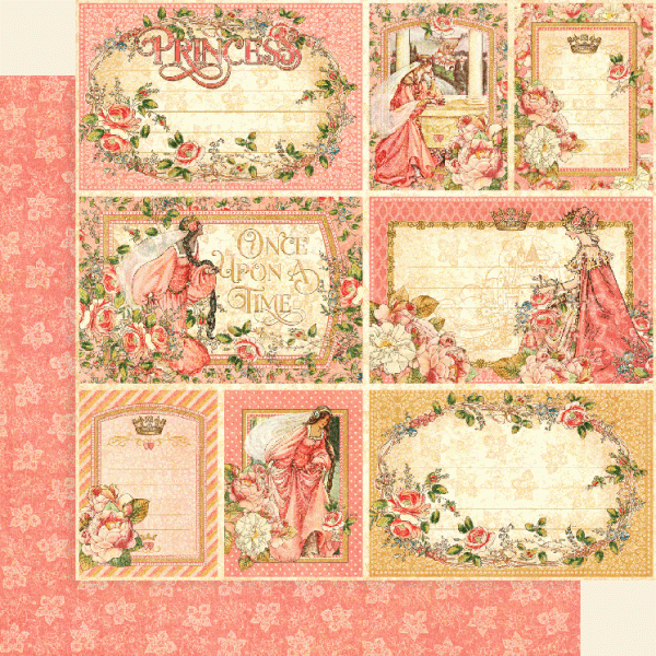 Graphic 45 Princess: Your Highness 12x12 DS Paper (1 Sheet)