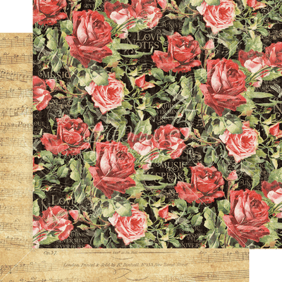 Graphic 45 Love Notes: Floral Symphony 12x12 DS Paper (1 Sheet)