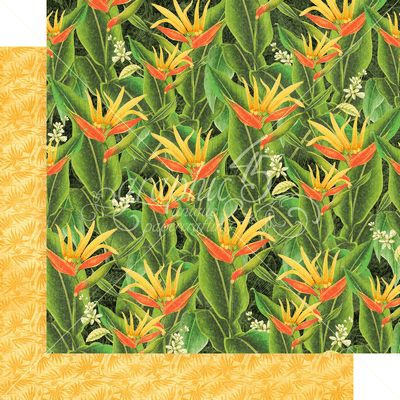 Graphic 45 Lost in Paradise: Utopian Field 12x12 DS Paper (1 Sheet)