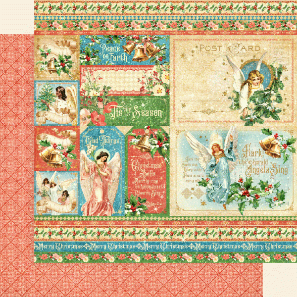 Graphic 45 Joy to the World: Hallelujah! 12x12 DS Paper (1 Sheet)