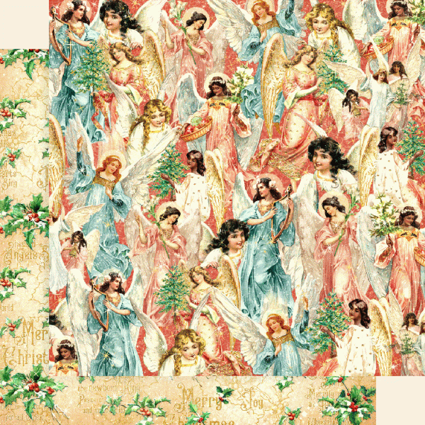 Graphic 45 Joy to the World: Heavenly Choi 12x12 DS Paper (1 Sheet)