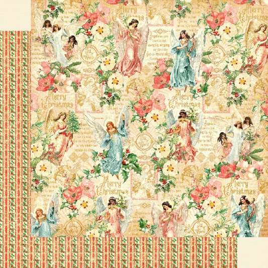 Graphic 45 Joy to the World: Anthems Sweet 12x12 DS Paper (1 Sheet)