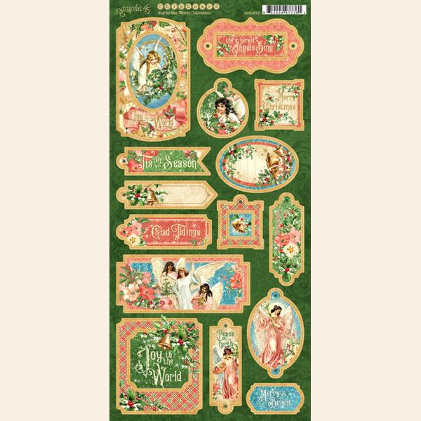 Graphic 45 Joy to the World: Chipboard