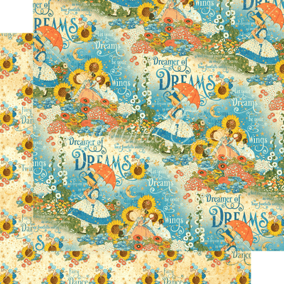 Graphic 45 Dreamland: Enchanted Garden 12x12 DS Paper (1 Sheet)