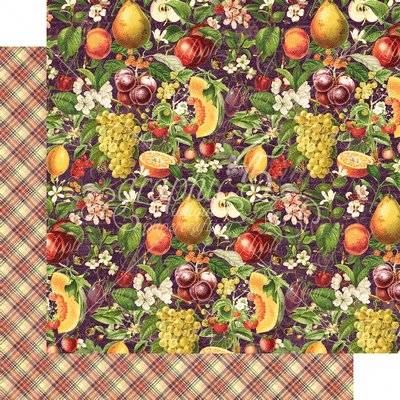 Graphic 45 Fruit & Flora: Abundant Harvest 12x12 DS Paper (1 Sheet)