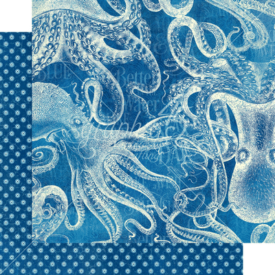 Graphic 45 Ocean Blue: Antigua 12x12 DS Paper (1 Sheet)