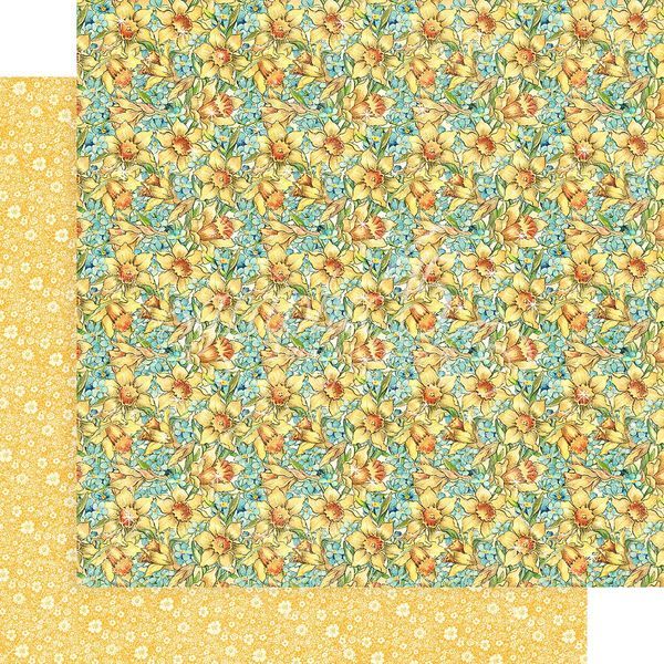 Graphic 45 Fairie Wings: Daffodil Dance 12x12 DS Paper (1 Sheet)
