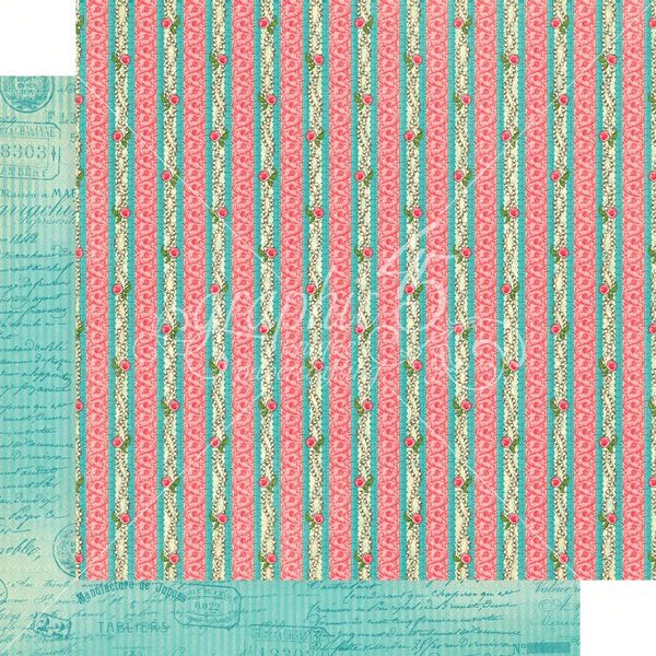 Graphic 45 Ephemera Queen: String of Pearl 12x12 DS Paper (1 Sheet)