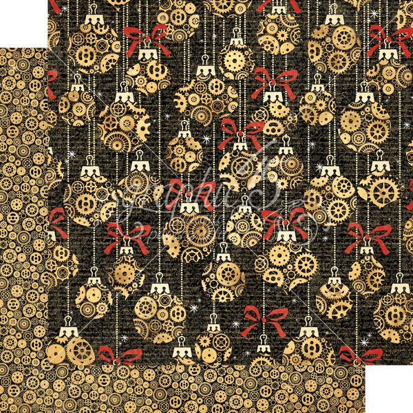 Graphic 45 Christmas Time: Making Spirit 12x12 DS Paper (1 Sheet)