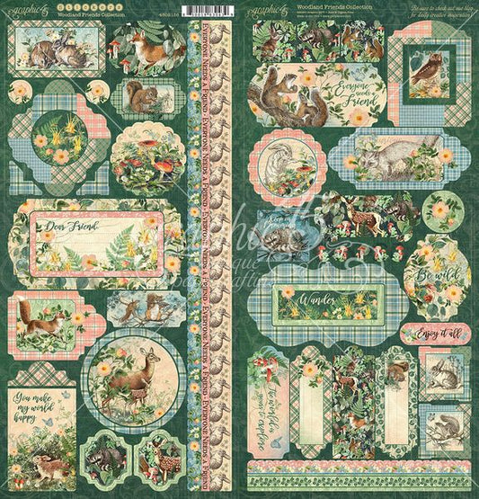 Graphic 45 Woodland Friends Stickers