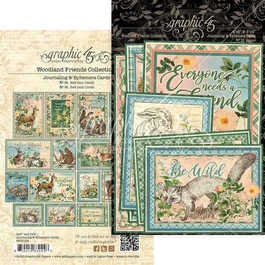 Graphic 45 Woodland Friends Ephemera & Jounaling