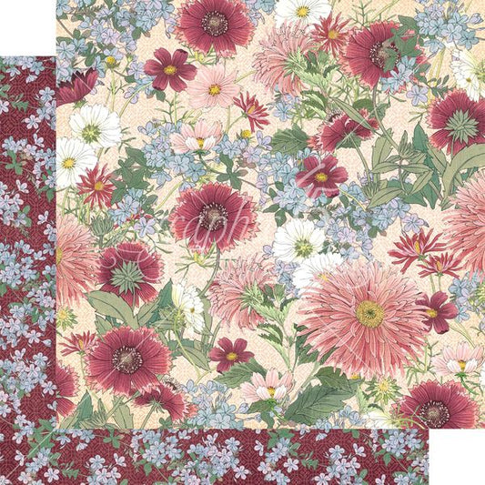 Graphic 45 Blossom: Flourish 12x12 DS Paper (1 Sheet)