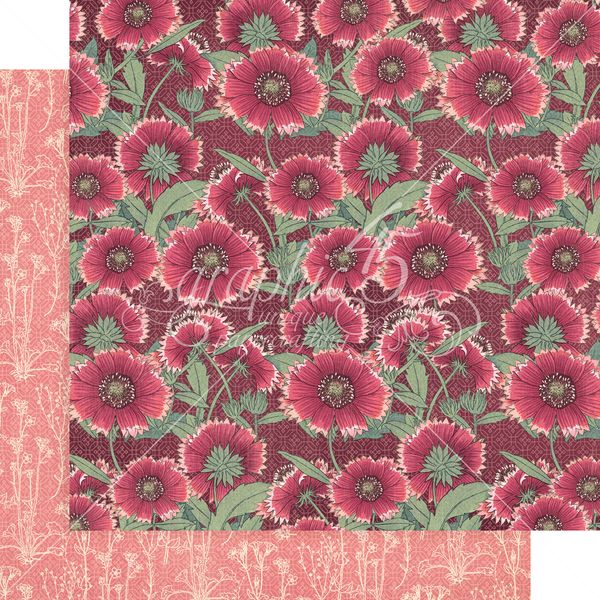 Graphic 45 Blossom: Thrive 12x12 DS Paper (1 Sheet)
