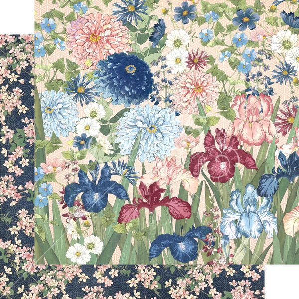 Graphic 45 Blossom: Enchant 12x12 DS Paper (1 Sheet)