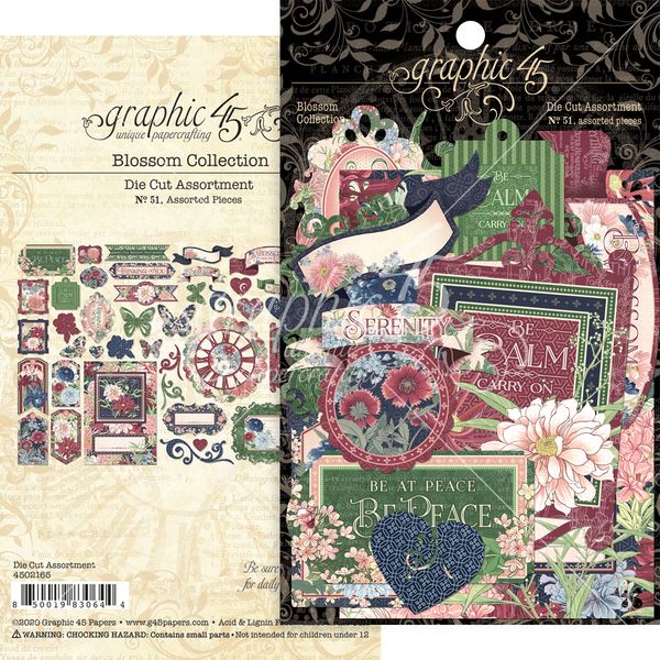 Graphic 45 Blossom Die-cut Assortment