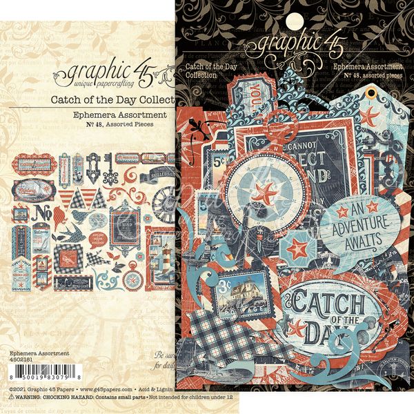 Graphic 45 Catch of the Day Ephemera