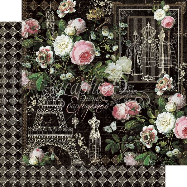 Graphic 45 Elegance: Elegance 12x12 DS Paper (1 Sheet)