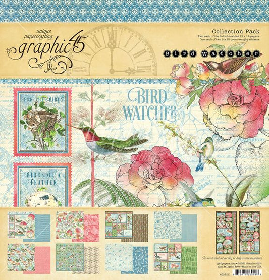 Graphic 45 Bird Watcher Collection Kit
