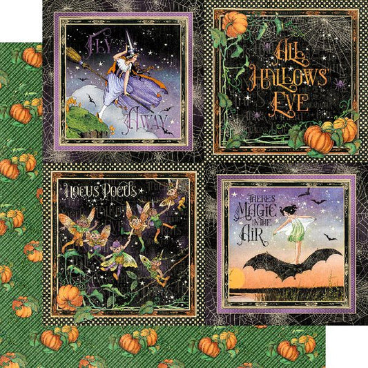Graphic 45 Midnight Tales: Hallows' Eve 12x12 DS Paper (1 Sheet)