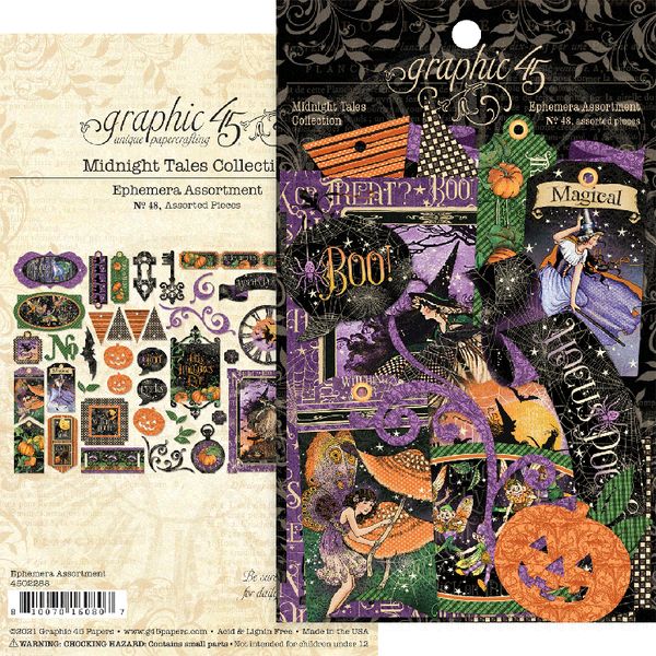 Graphic 45 Midnight Tales Ephemera