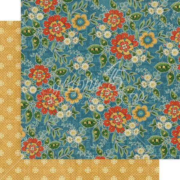 Graphic 45 Come One, Come All: Floral Gala 12x12 DS Paper (1 Sheet)