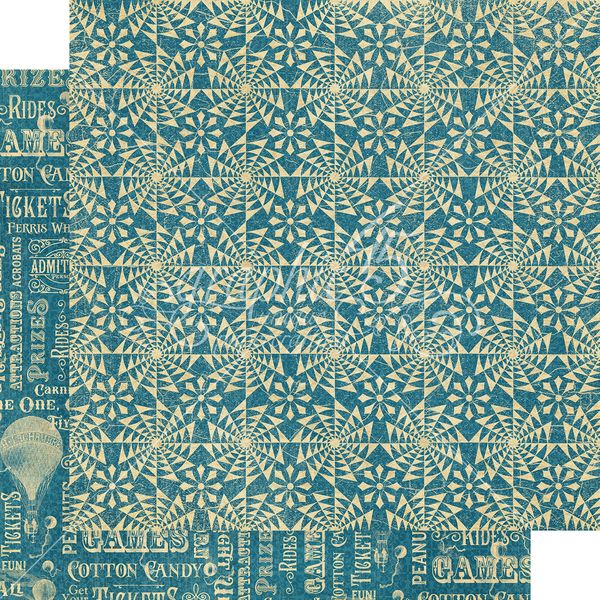 Graphic 45 Come One Come All!: Frist Prize 12x12 DS Paper (1 Sheet)