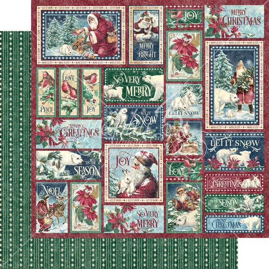 Graphic 45 Let is Snow:So Very Merry 12x12 DS Paper (1 Sheet)