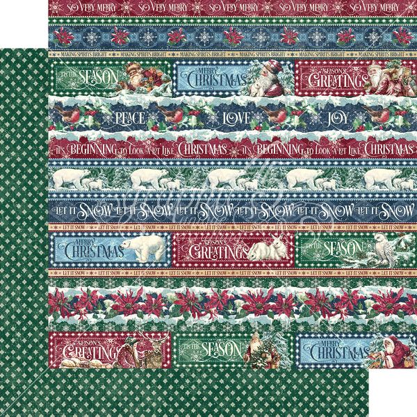 Graphic 45 Let it Snow:Joyful Tidings 12x12 DS Paper (1 Sheet)
