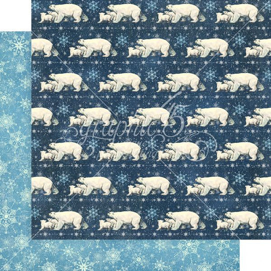 Graphic 45 Let is Snow:Polar Bear Prance 12x12 DS Paper (1 Sheet)