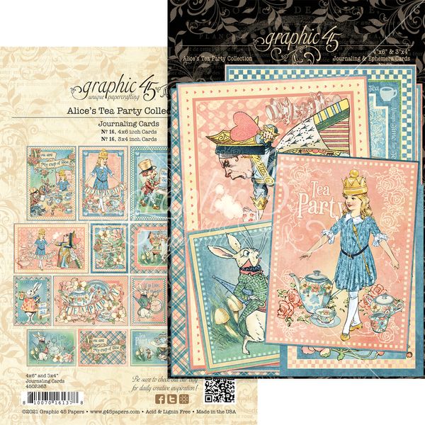 Graphic 45 Alice's Tea Party Journaling Ca