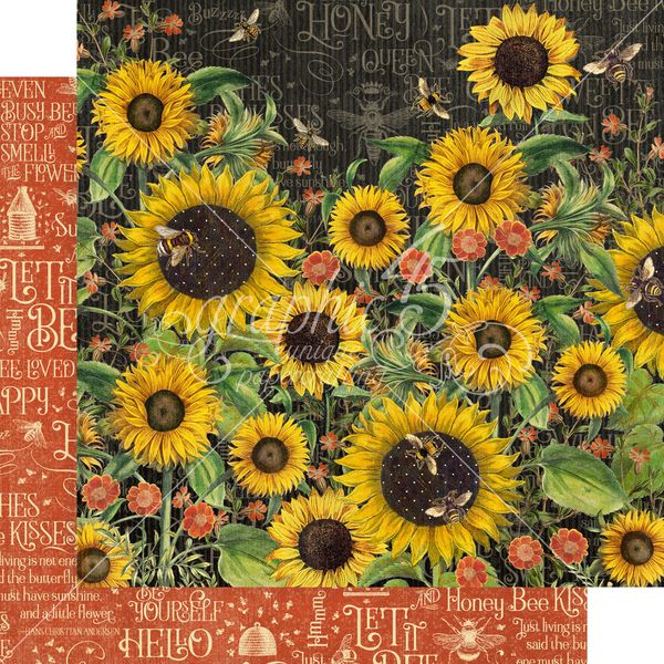 DISC Graphic 45 Let It Bee: Life Is Beautiful 12x12 DS Paper (1 Sheet)
