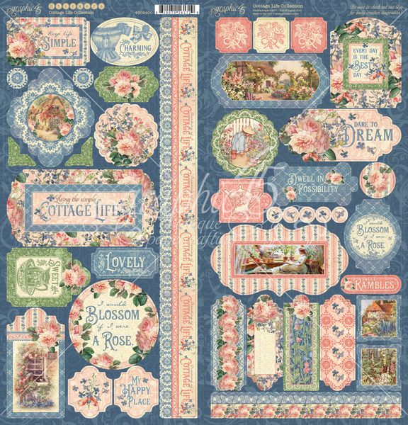 Graphic 45 Cottage Life Stickers