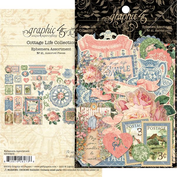 Graphic 45 Cottage Life Ephemera Assortment