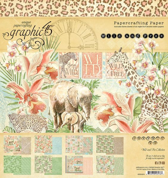 Graphic 45 Wild and Free: 8x8 Pad