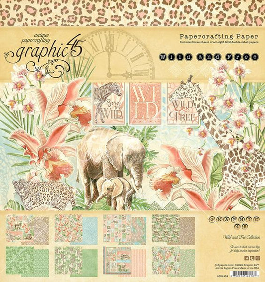 Graphic 45 Wild and Free: 8x8 Pad