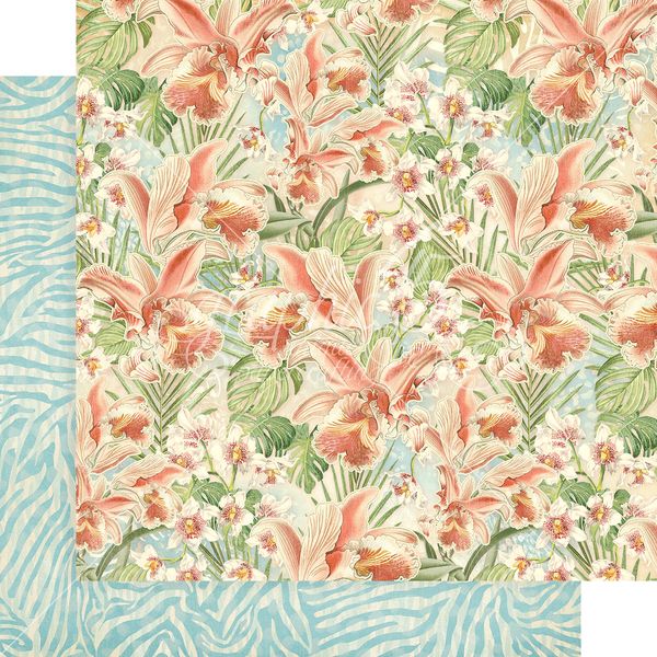 Graphic 45 Wild and Free: Lush and Lovely 12x12 DS Paper (1 Sheet)