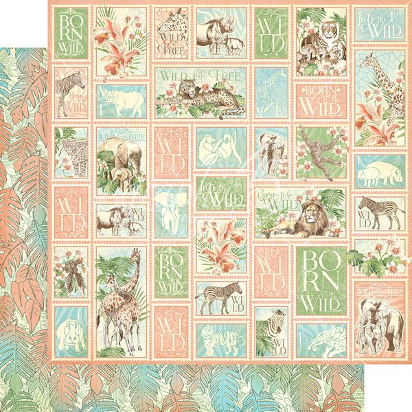 Graphic 45 Wild and Free: Creatures Great and Small 12x12 DS Paper