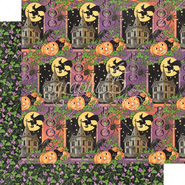 DISC Graphic 45 Charmed: So Spooky 12x12 DS Paper (1 Sheet)