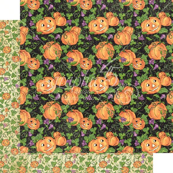 DISC Graphic 45 Charmed: Hey Pumpkin 12x12 DS Paper (1 Sheet)
