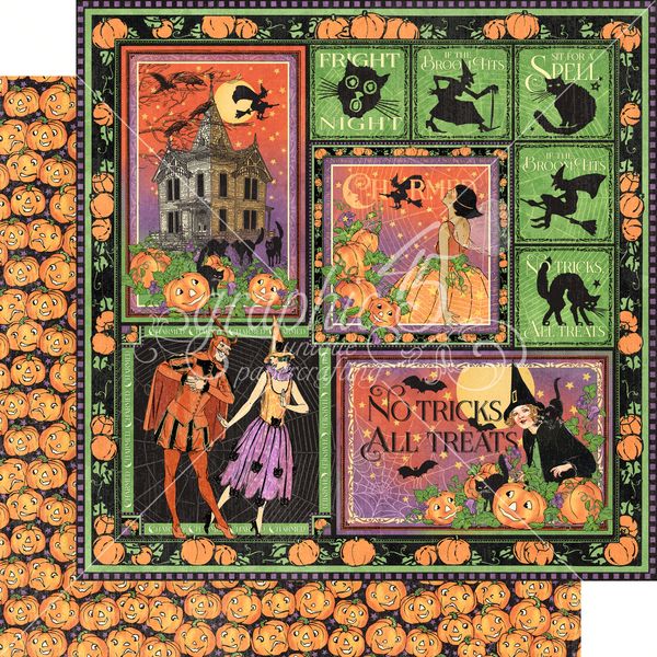 DISC Graphic 45 Charmed: If The Broomstick Fits DS Paper (1 Sheet)