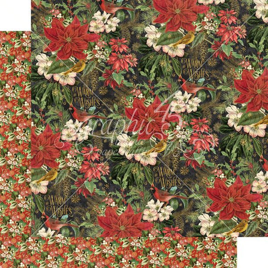 Graphic 45 Warm Wishes Collection: Comfort 12x12 DS Paper (1 Sheet)