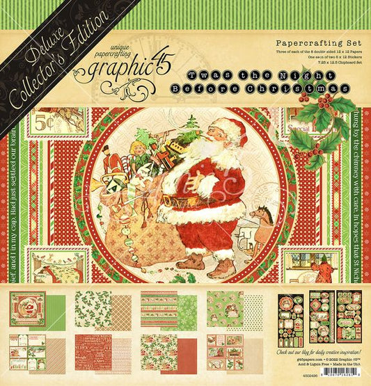 Graphic 45 Twas the Night Before Christmas Deluxe Collectors Edition