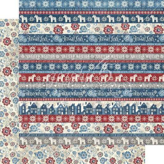Graphic 45 Let's Get Cozy: Hello Winter 12x12 DS Paper (1 Sheet)