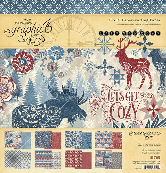 Graphic 45 Let's Get Cozy Collection Kit