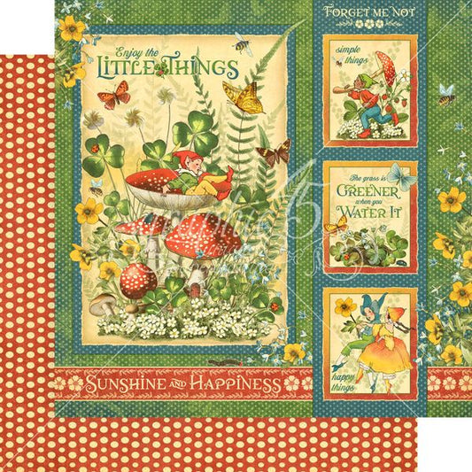 Graphic 45 Little Things: Little Things 12x12 DS Paper (1 Sheet)